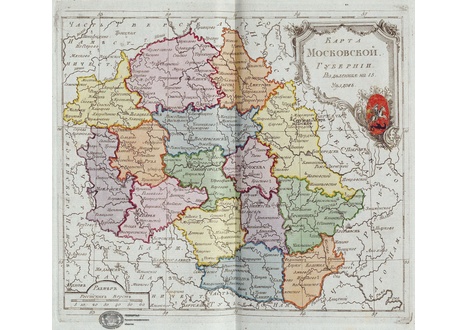 Карта верейского уезда московской губернии