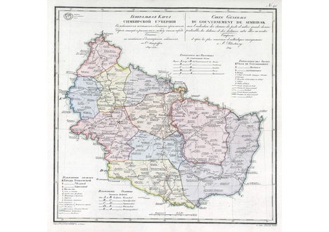 Карта симбирской губернии до 1917